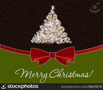 Abstract beauty Christmas and New Year background. vector illustration.