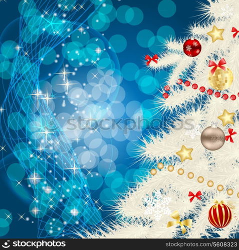 Abstract beauty Christmas and New Year background. vector illustration