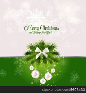 Abstract beauty Christmas and New Year background. vector illustration