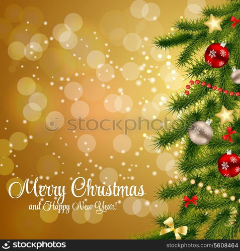 Abstract beauty Christmas and New Year background. vector illustration