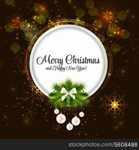 Abstract beauty Christmas and New Year background. vector illustration