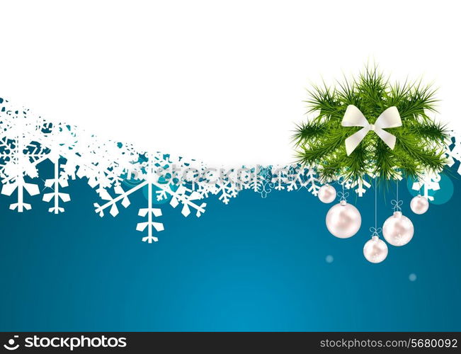 Abstract Beauty Christmas and New Year Background. Vector Illustration. EPS10