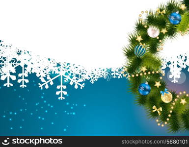 Abstract Beauty Christmas and New Year Background. Vector Illustration. EPS10