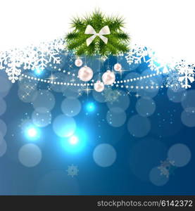 Abstract Beauty Christmas and New Year Background. Vector Illustration. EPS10