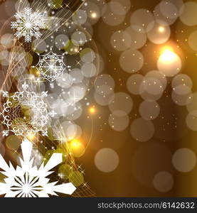 Abstract Beauty Christmas and New Year Background. Vector Illustration. EPS10