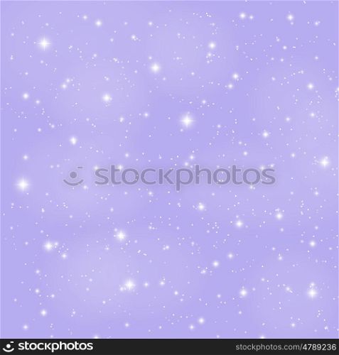 Abstract Beauty Christmas and New Year Background with Snow and Snowflakes. Vector Illustration. Abstract Beauty Christmas and New Year Background with Snow and