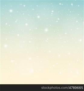 Abstract Beauty Christmas and New Year Background with Snow and Snowflakes. Vector Illustration. Abstract Beauty Christmas and New Year Background with Snow