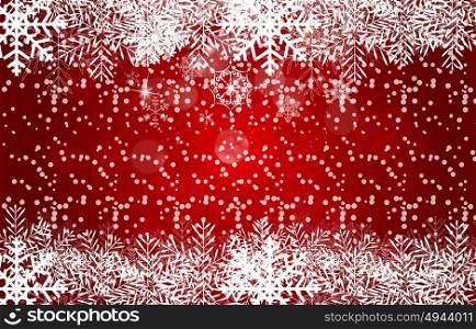Abstract Beauty Christmas and New Year Background with Snow and Snowflakes. Vector Illustration. EPS10. Abstract Beauty Christmas and New Year Background with Snow