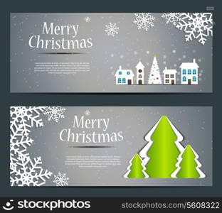 Abstract beauty Christmas and New Year banner. vector illustration