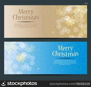 Abstract beauty Christmas and New Year banner. vector illustration.