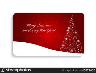 Abstract Beauty Christmas and New Year Card Vector Illustration. EPS10