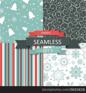 Abstract Beauty Christmas and New Year Seamless Pattern Background. Vector Illustration. EPS10