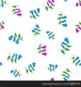 Abstract bells on a white background.For fabric, baby clothes, background, textile, wrapping paper and other decoration. Vector seamless pattern EPS 10