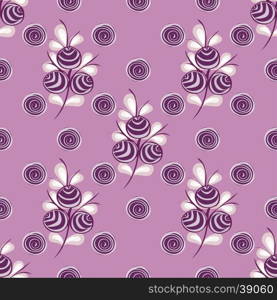 Abstract Berries seamless pattern. Vector illustration background.