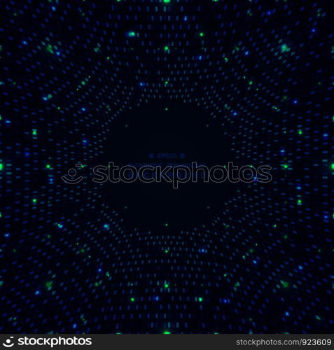 Abstract big data of blue square pattern grid futuristic digital background, vector eps10