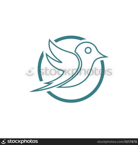 Abstract Bird Logo design vector template