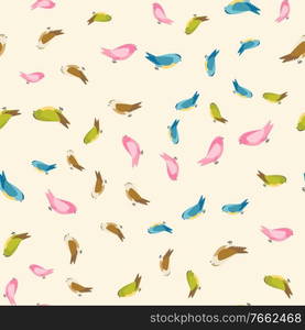 Abstract Bird Seamless Pattern Background Vector Illustration EPS10. Abstract Bird Seamless Pattern Background Vector Illustration