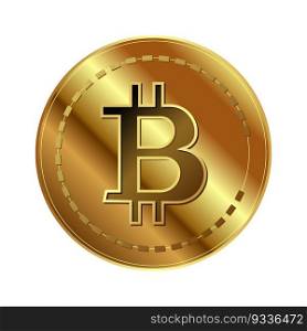 Abstract Bitcoin and Gold Concept Asset Investment Decisions, Risk Distributions, Safe Havens, of Investors. Investments in the form of VS. Bitcoin gold coin 2