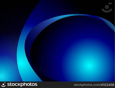 Abstract black and blue background design with copy space