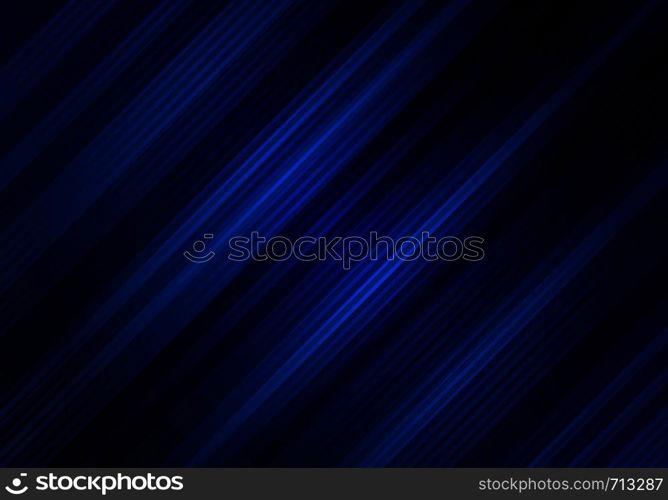 Abstract black and blue color background with diagonal stripes. Geometric minimal pattern. You can use for cover design, brochure, poster, advertising, print, leaflet, etc. Vector illustration