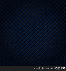 Abstract black and blue subtle lattice square pattern background and texture. Luxury style. Repeat geometric grid. vector illustration
