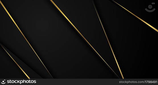 Abstract black and gold pattern and background poster with dynamic waves. Vector illustration.