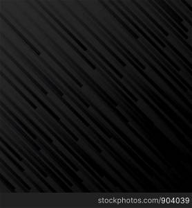 Abstract black and gray gradient stripe diagonal line background. Elegant geometric backdrop. Vector illustration