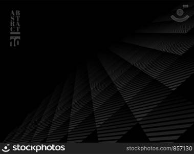 Abstract black and gray subtle lattice square pattern perspective background. Modern style trellis. Repeat geometric grid. Vector illustration
