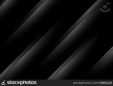 Abstract black and grey geometric diagonal overlay layer background. You can use for ad, poster, template, business presentation. Vector illustration