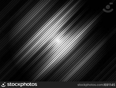 Abstract black and white color background with diagonal stripes. Geometric minimal pattern. You can use for cover design, brochure, poster, advertising, print, leaflet, etc. Vector illustration