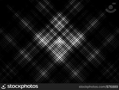 Abstract black and white color background with square grid diagonal stripes. Geometric minimal pattern. You can use for cover design, brochure, poster, advertising, print, leaflet, etc. Vector illustration