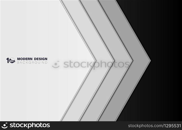 Abstract black and white contrast template of technology design background. Decorate for ad, poster, artwork, template design, print. illustration vector eps10