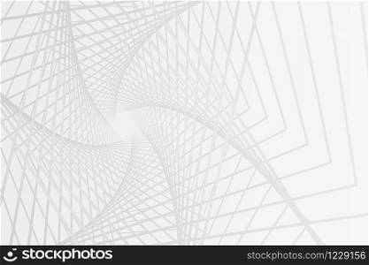 Abstract black and white geometric cubic texture background. Vector Illustration