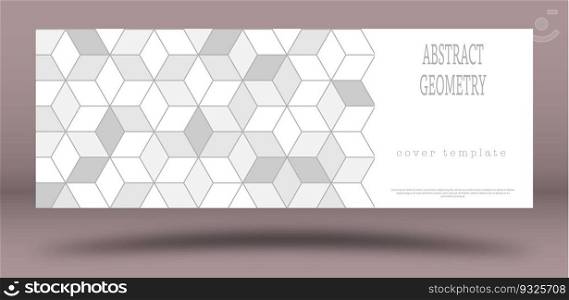 Abstract black and white geometric design. Layout for the design of the cover, banner, poster, postcard and corporate design. The idea of interior and decorative creativity