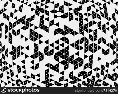 Abstract black and white geometric pattern design background of modern decoration. You can use for pattern design of ad, poster, artwork, template design. illustration vector eps10