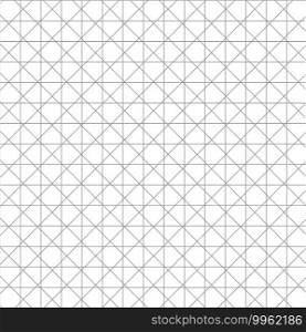 Abstract Black and White Grid Striped Geometric Seamless Pattern - Vector illustration