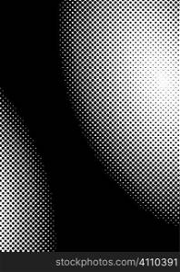 Abstract black and white halftone background with copy space