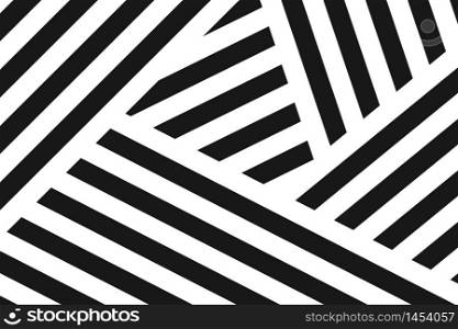 Abstract black and white pattern stripe line template design artwork background. Use for ad, poster, artwork, template design, print. illustration vector eps10