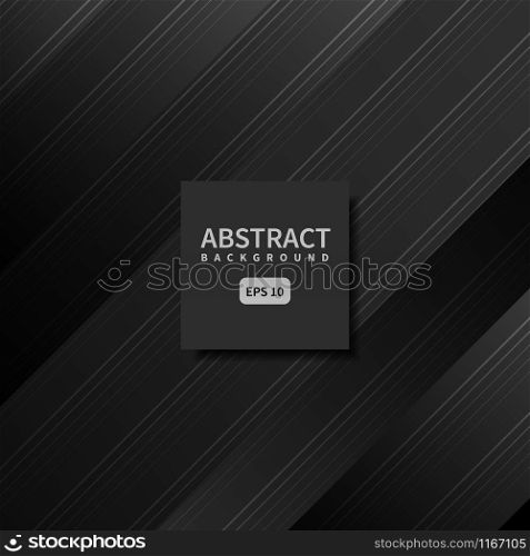 Abstract black background diagonal laser line design for banner creative.Modern shape concept. Vector illustration