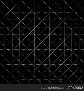 Abstract black background with diagonal lines, Gradient vector retro line pattern design. Monochrome graphic.  - Vector illustration