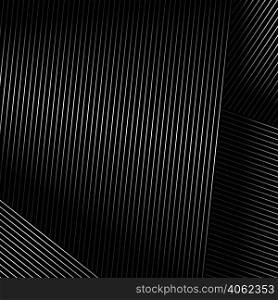 abstract black background with diagonal lines - Vector illustration