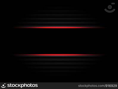 Abstract black banner red light design modern luxury futuristic background vector illustration.