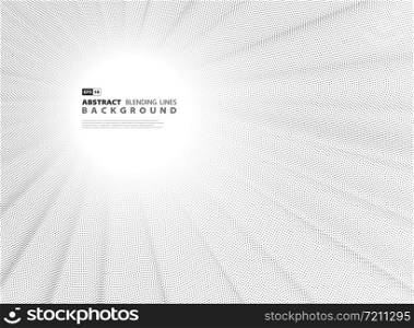 Abstract black blending dot line cover vector decoration for artwork. You can use for poster, template design, ad, sales. illustration vector eps10