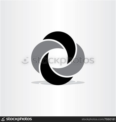 abstract black company business logo vector sign design