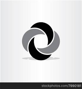 abstract black company business logo vector sign design
