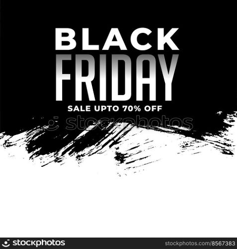 abstract black friday sale template in grunge style