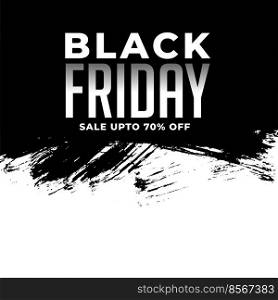 abstract black friday sale template in grunge style