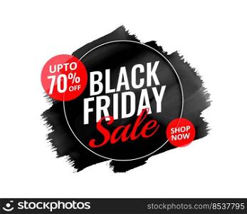 abstract black friday watercolor banner design