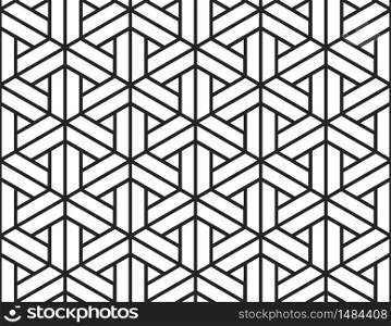 Abstract black geometric figures on white, seamless pattern. Black geometric figures on white, seamless pattern