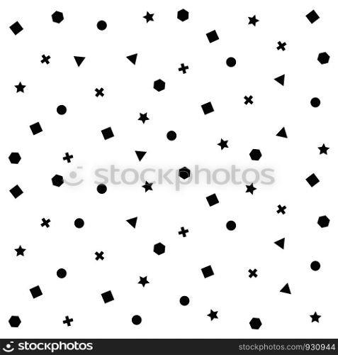 Abstract black geometric pattern on white background. You can use for cover modern design. vector eps10
